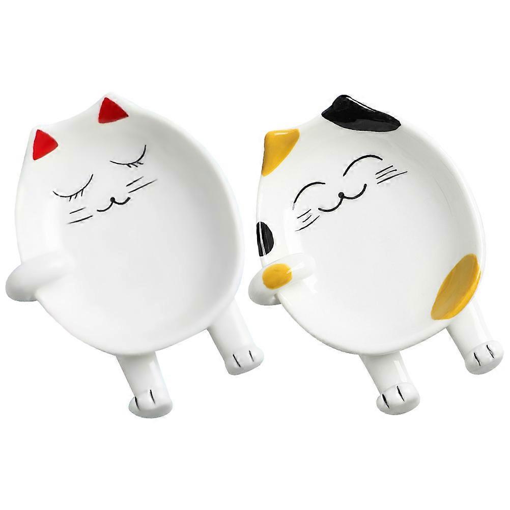 Standing Space Saving Chopstick Organizer Ceramic Pot Lid Accessories For Kitchen Use 2Pcs