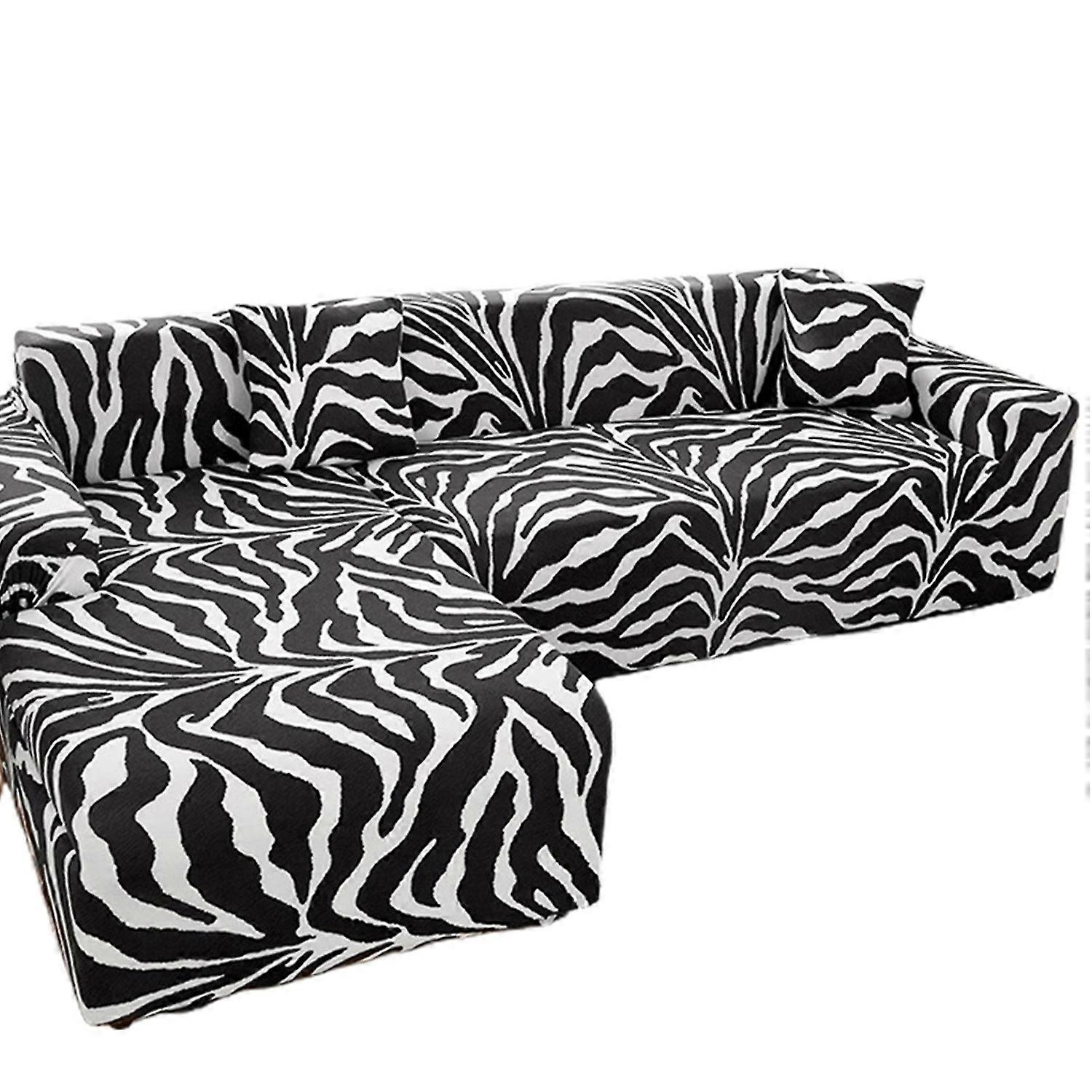 Universal Stretch Sofa Cover Full Coverage Couch Slipcover Removable Sofa Protector Elastic Band Hem