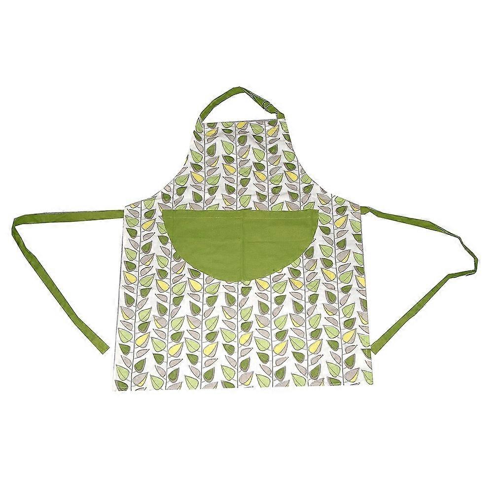 Apron: Tranquility Apron, Green Leaves