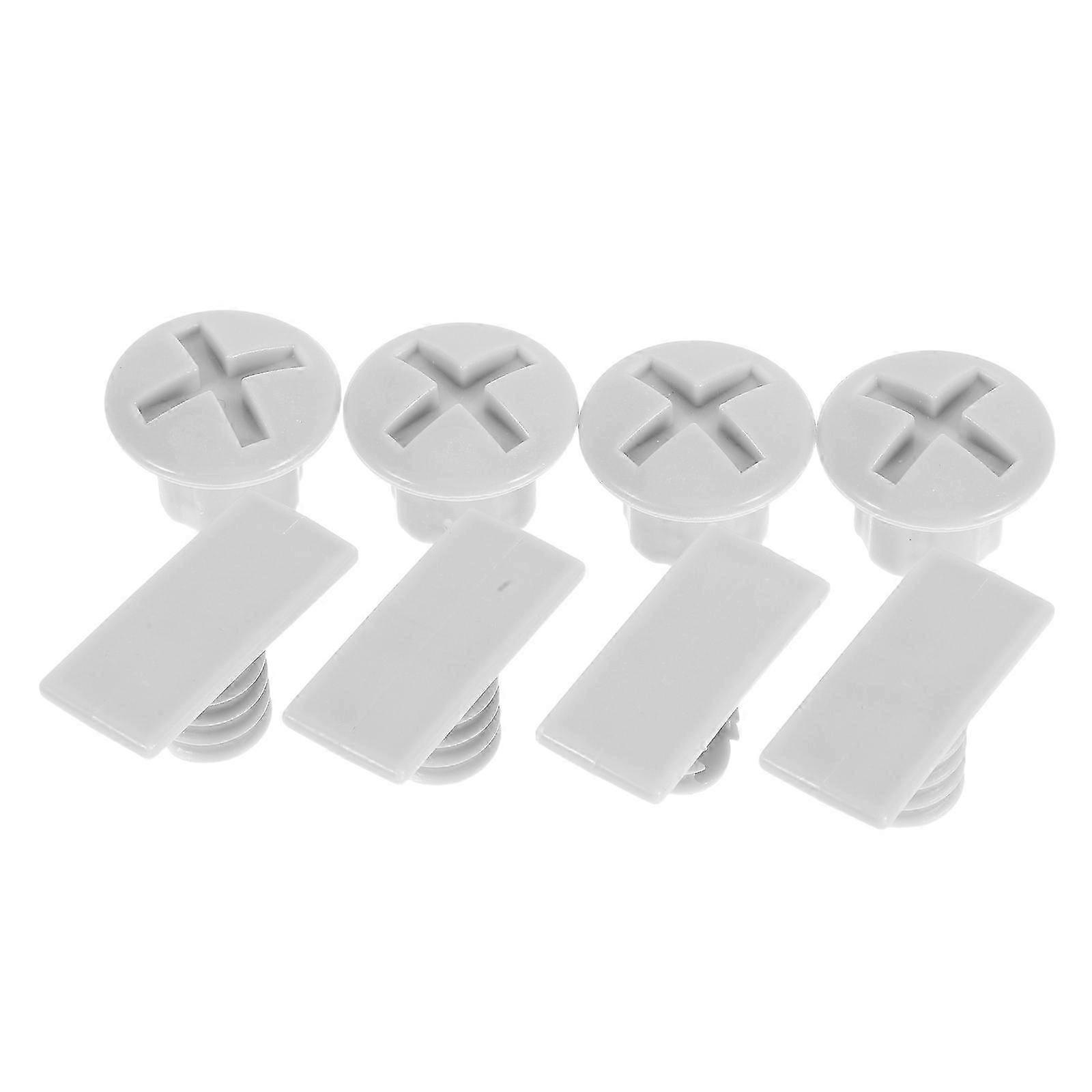 Plastic Slide Screw Cap Playground Use Easy Installation Square Shape 8Pcs