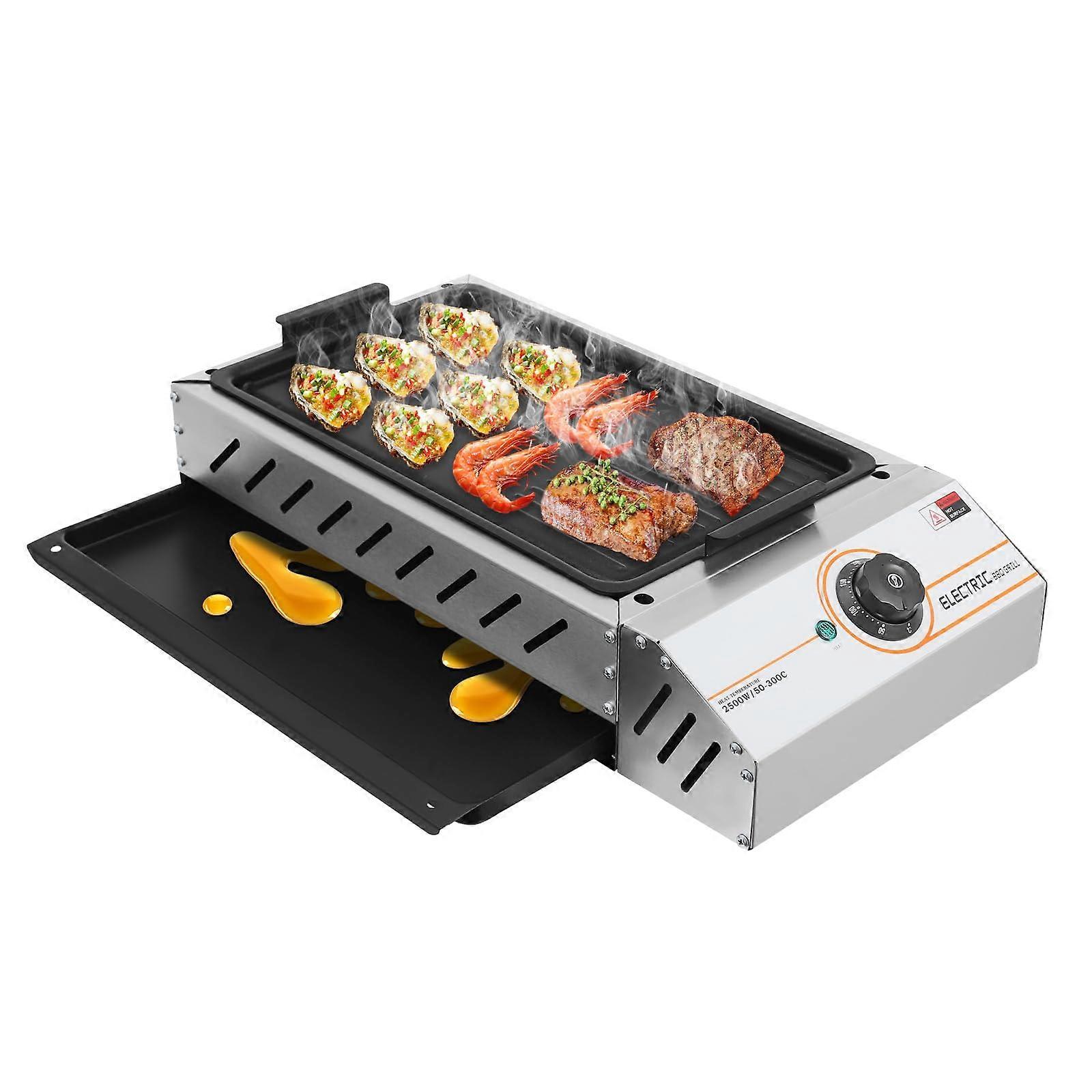 Electric Indoor Grill 2500W Fast Heating Nonstick 21 Inch BBQ with Precise Temperature Control