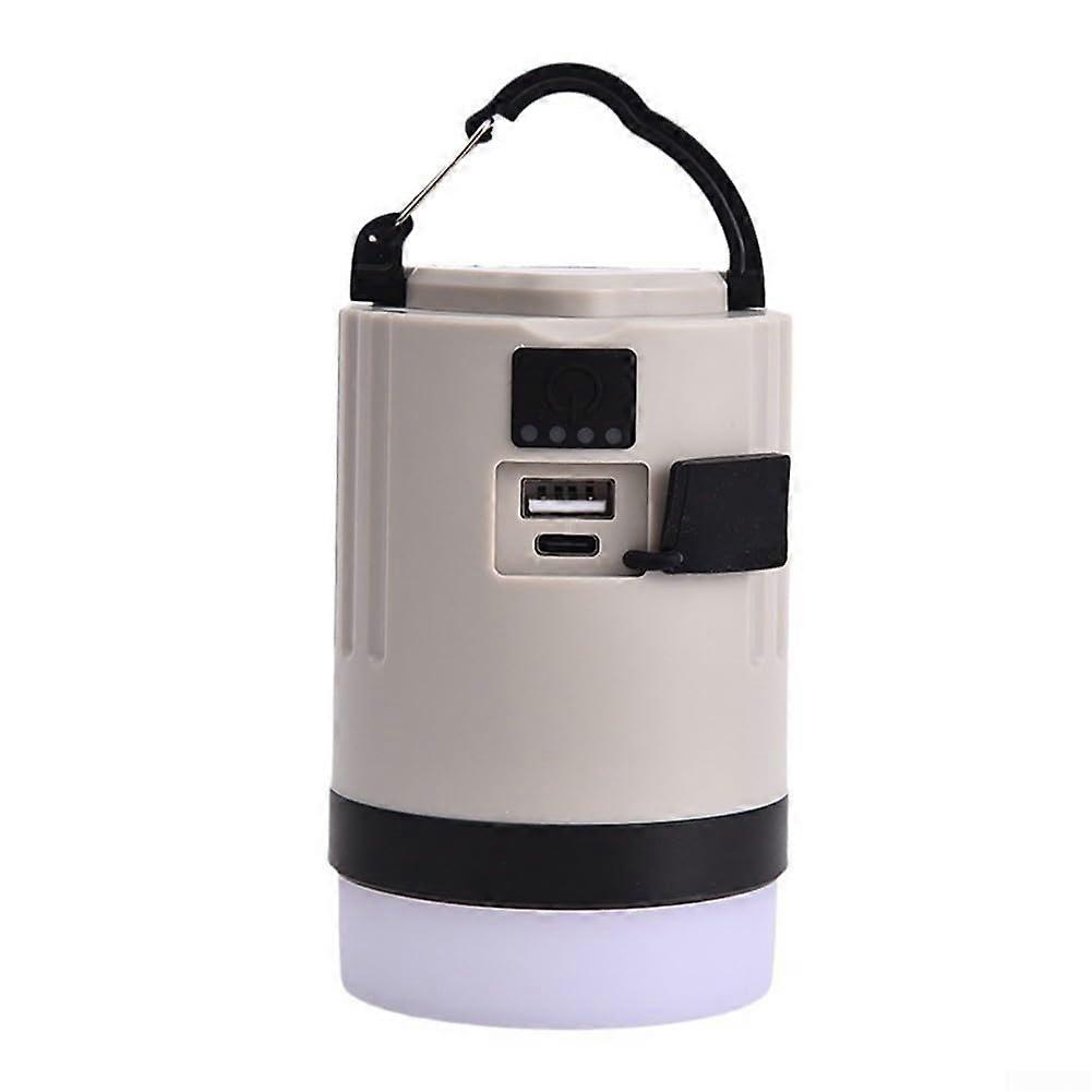 USB Rechargeable Camping Lantern with MultiColor Lighting, Power Bank and IPX4 Waterproof Flashlight