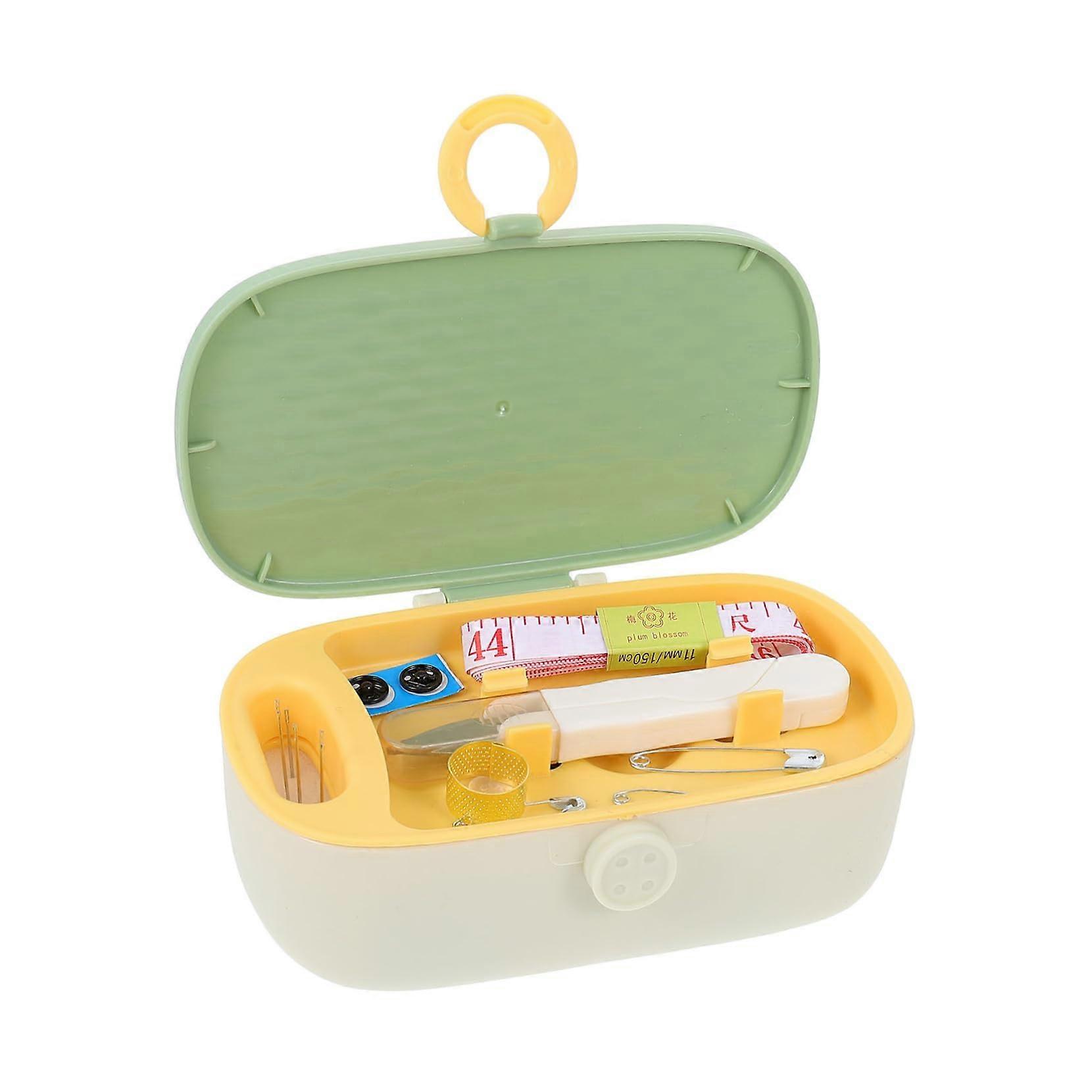 Sewing Storage Box with Organized Compartments, Durable Polyester Needle and Thread Organizer Case
