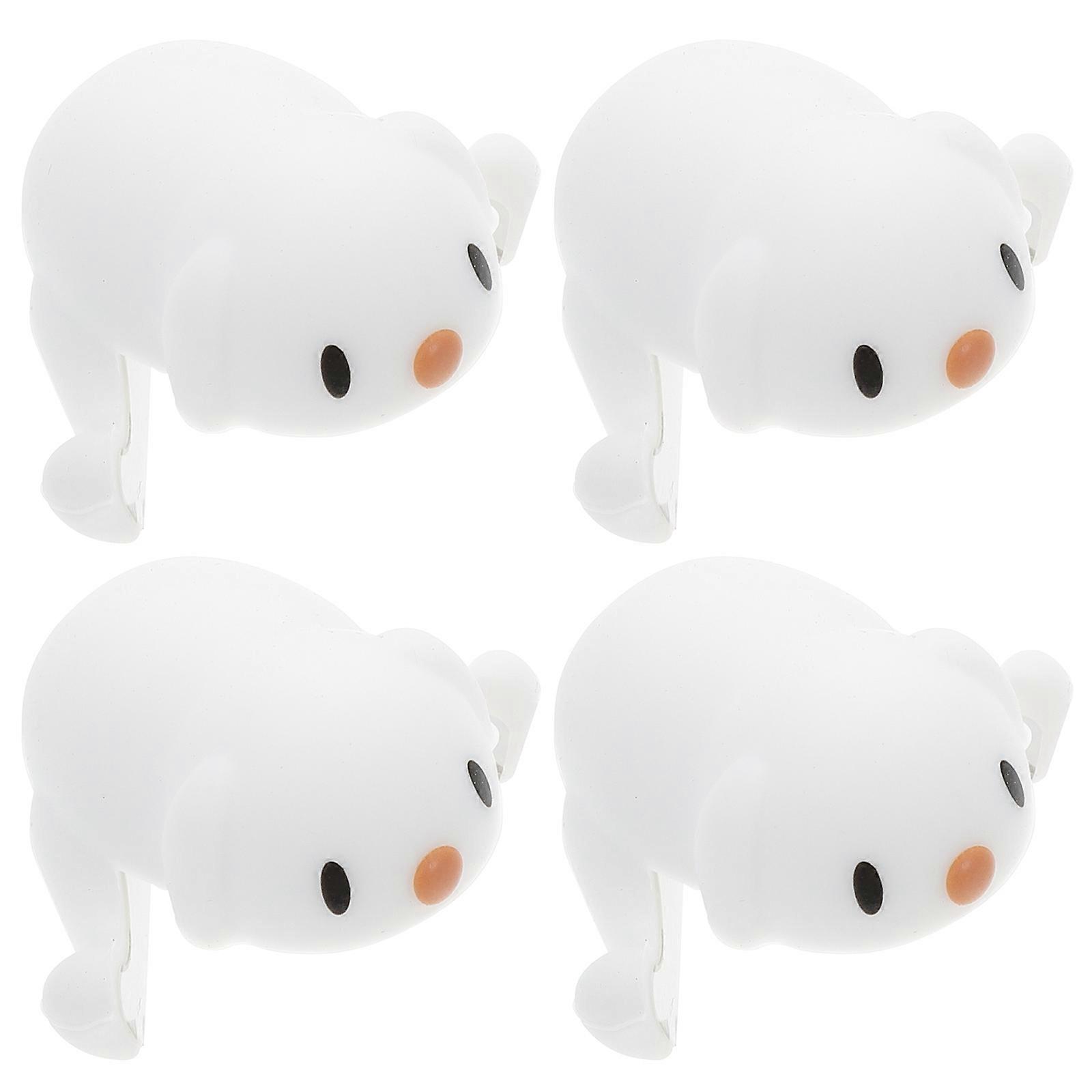 Kids Protective Corner Guards White Silicone Safety Bumper 4Pcs Set