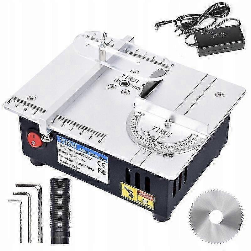 Mini table saw for modeling - Precision multi-material cuts, 5000RPM 7-gear 2025 benchtop saw