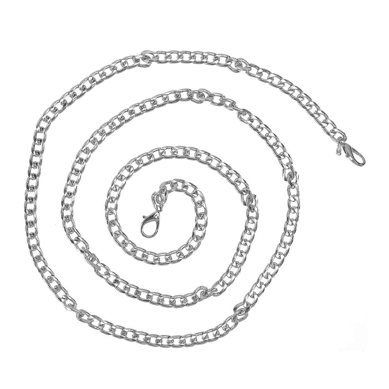 Package Chain Metal Replacement for Handbag Straps Silver Versatile