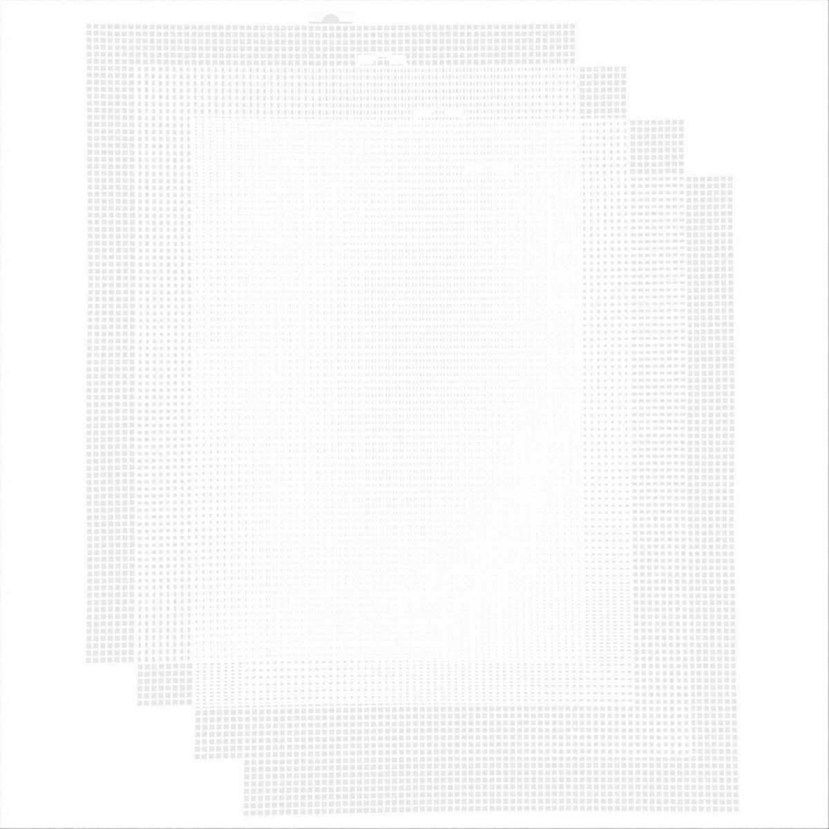 Plastic Canvas Sheets 13.4x10.4inch 2.5mm 4PCS