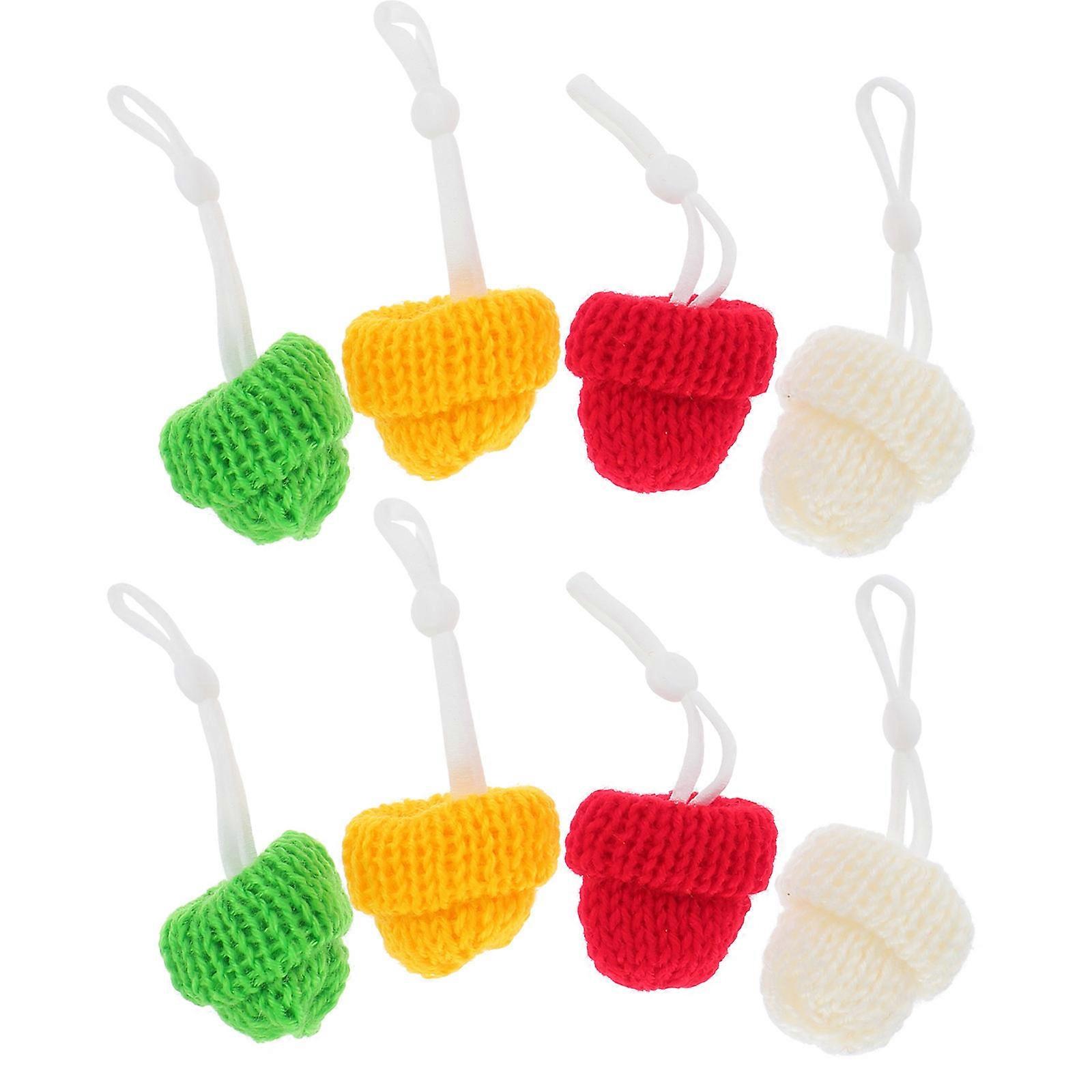 Reptiles Hat Woolen Yarn Adjustable Pet Lizard Costume Hat 8Pcs Assorted Color