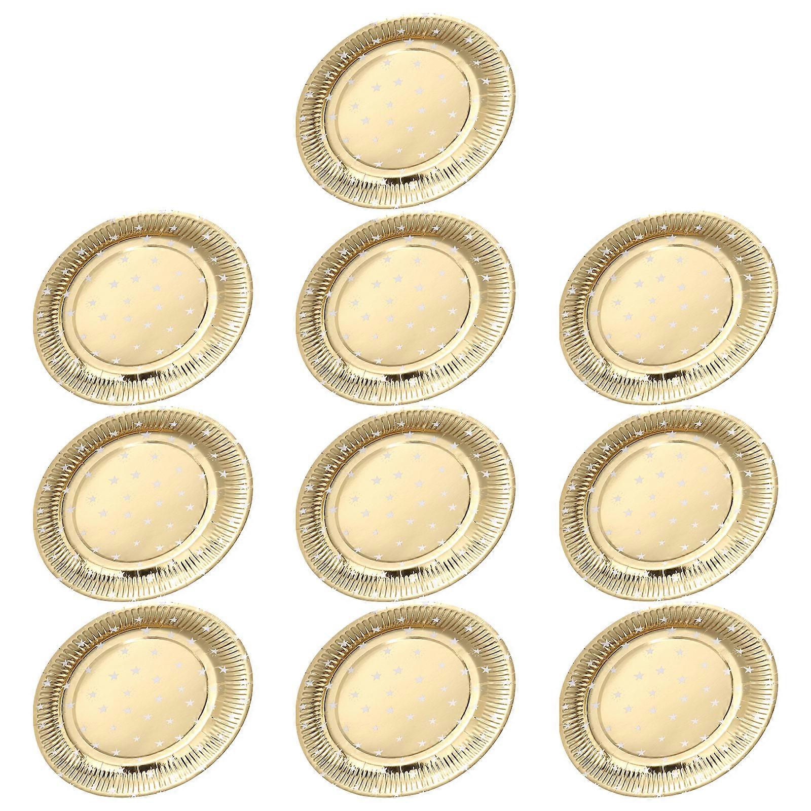 Golden Star for Party 10Pcs Paper