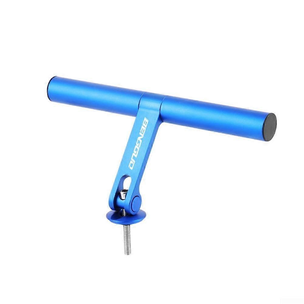 Bike Handlebar Extender 200mm Aluminum Adjustable Space Expander Bracket Blue