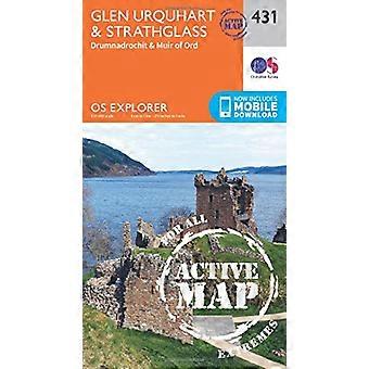 OS Explorer Map Active (431) Glen Urquhart and Strathglass (OS Explorer Active Map)