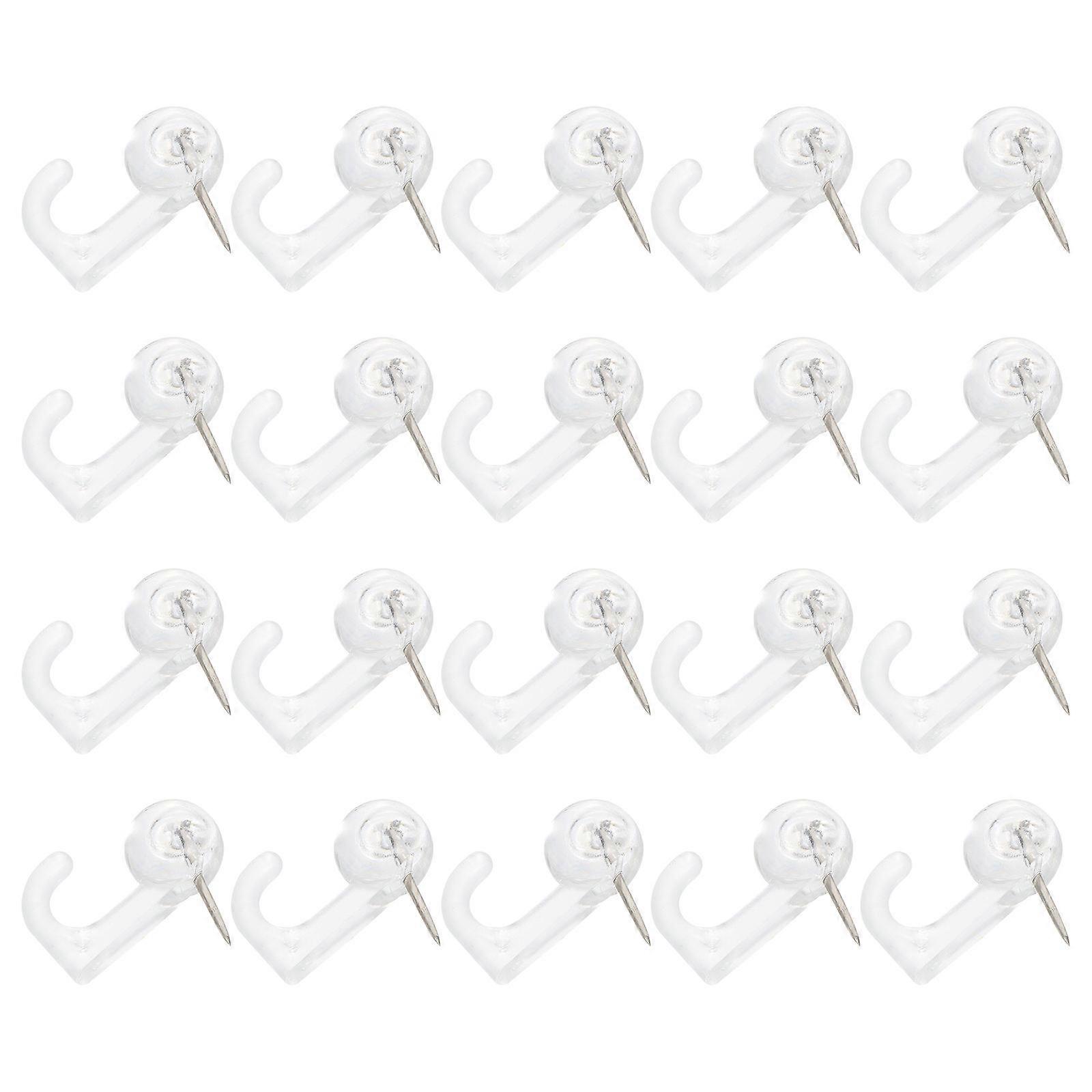 150 Pcs Map Marking Nails For DIY Projects Wall Decoration Transparent Hook Design For Holding Items