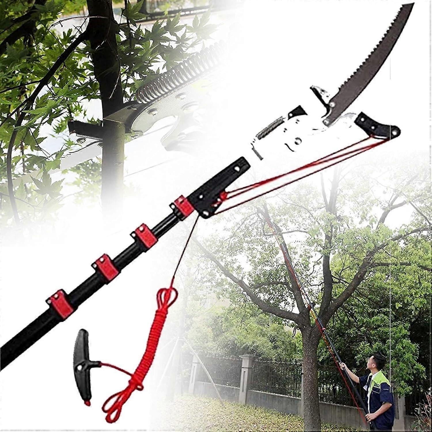 Telescopic Tree Pruner 3.6M 12FT Extendable Pole Saw with Precision Cutting Blade for  Branches