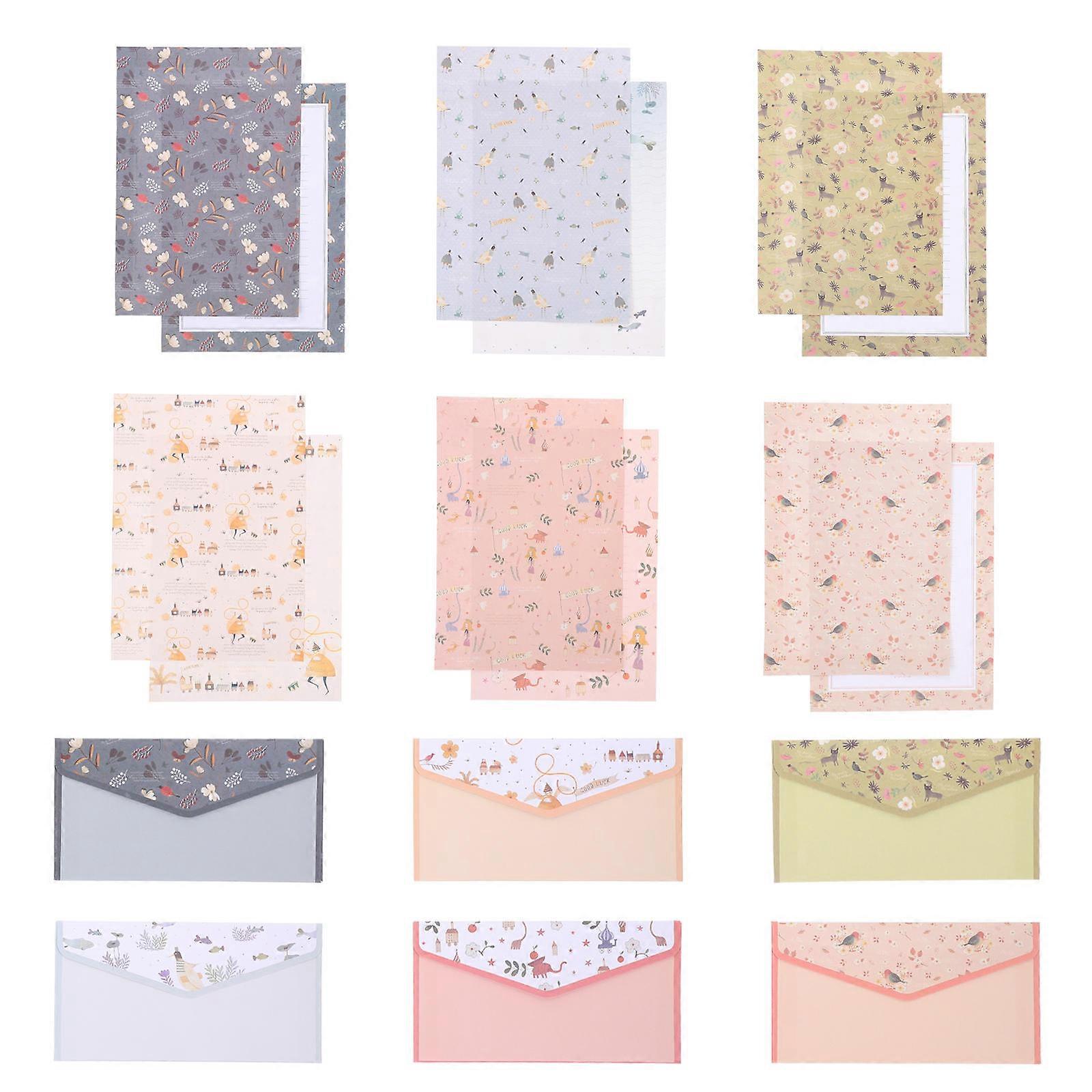 Stationery Papers Set Letter Papers Envelope Kit Creative 5Sets