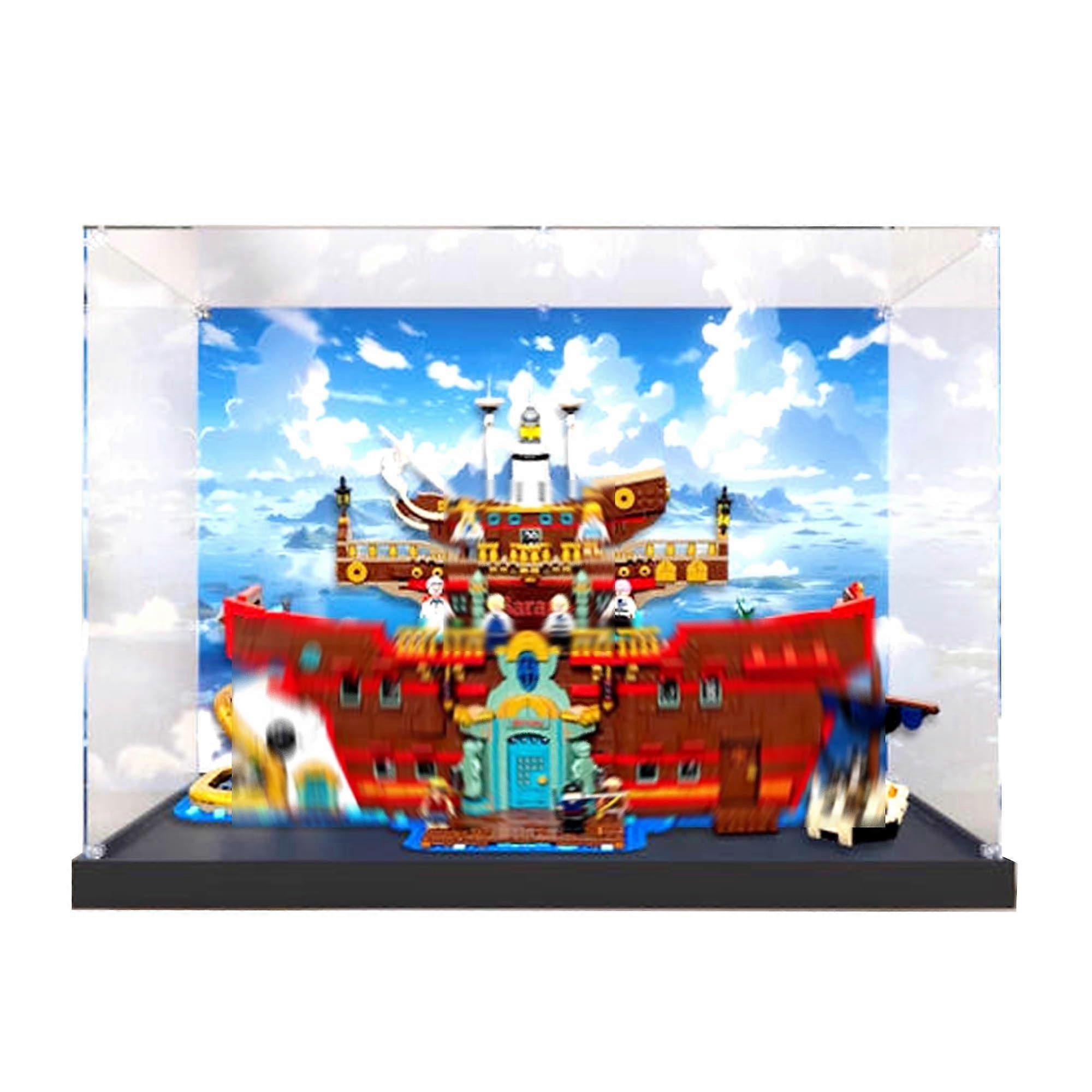 Acrylic Display Case for  75640 Sea Restaurant, Dustproof Clear Box with Stackable Design