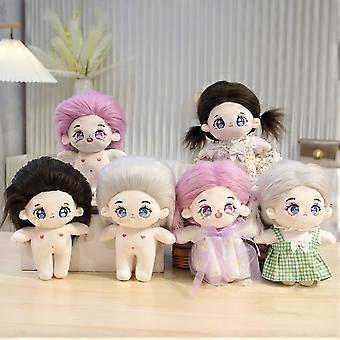 Super Soft and Indeformable 20cm Plush Idol Doll with Vivid Expressions - Handmade and Multi-Purpose with Portable Design for Children's Toys and Dre