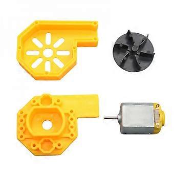 Kit DIY para Ventilador de Sopro DC3-5V, Conjunto de Componentes para Turbina Eólica, Motor de Alta Velocidade 130 com Tecnologia de Esfera Flutuante.