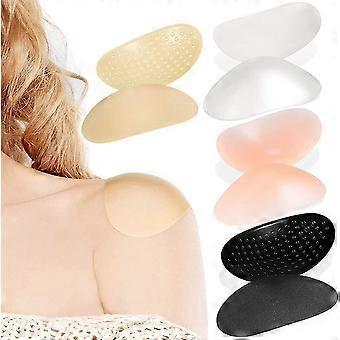 4 pares ombro push-up pads autoadesivo antiderrapante invisível respirável suave silicone realçador de ombro para mulher homem
