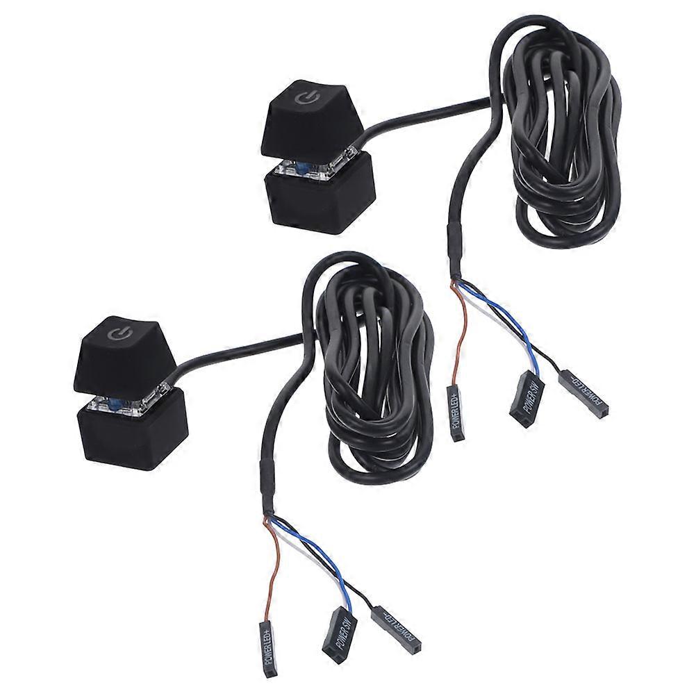 Pc Power Button Extension Cable for Efficient Pc Power Control 4Pcs