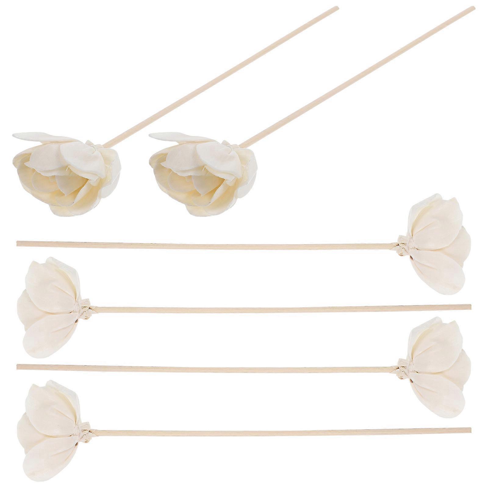 Khaki Aromatherapy Stick Fireless Diffusers for Home Use 6Pcs Set
