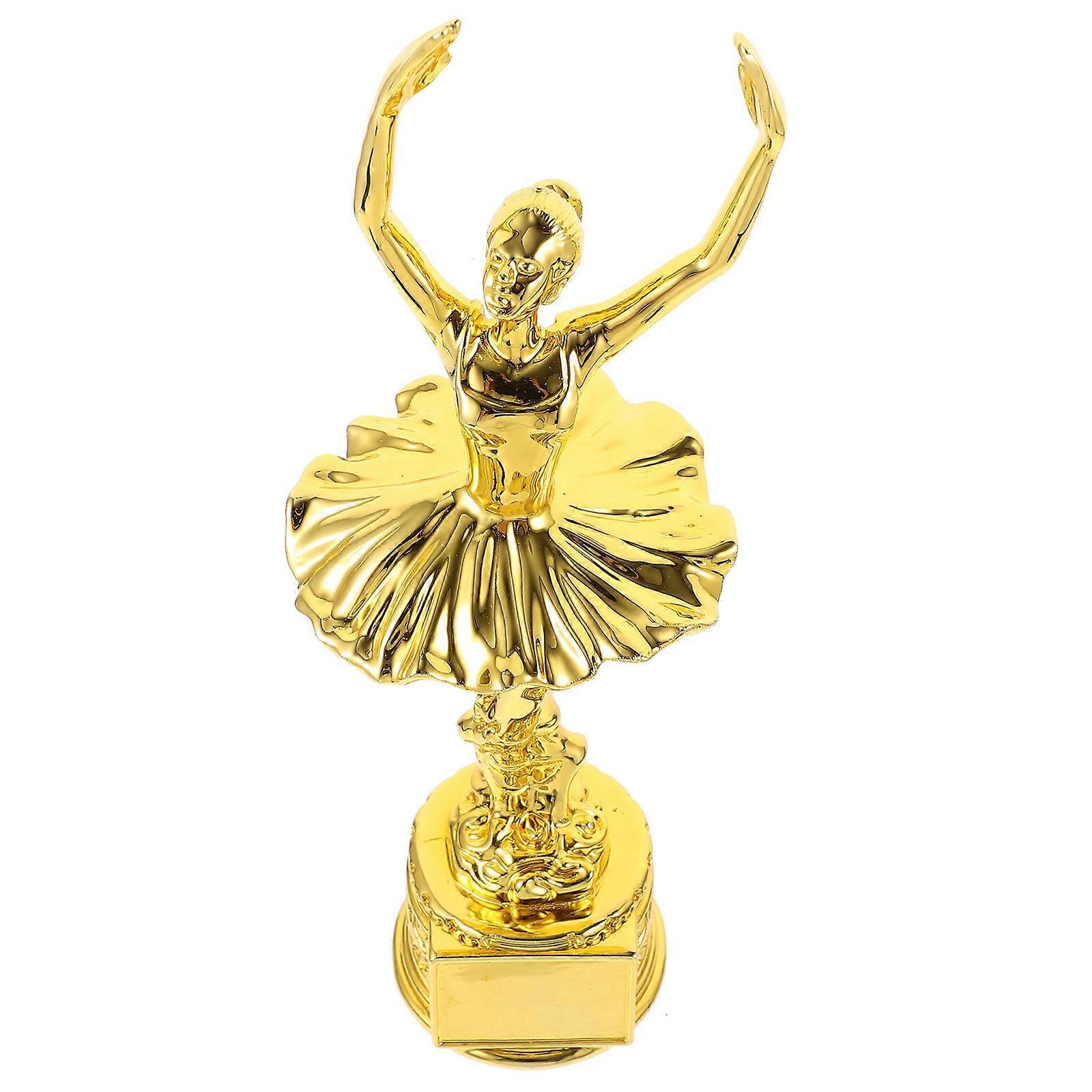 Resin Dance Competition Trophy Gold Ballet Dancing Performance Trophy
