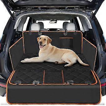 Dog Trunk Protector with Side Protectors, Universal Non-Slip Waterproof Dog Seat Cover, Washable, Easy to Clean Black Trunk Mat for Car, Truck, SUV