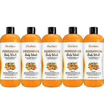Gel douche au kaki pour personnes âgées, parfum kaki, savon pour le corps, gel douche anti-odeurs_JTT