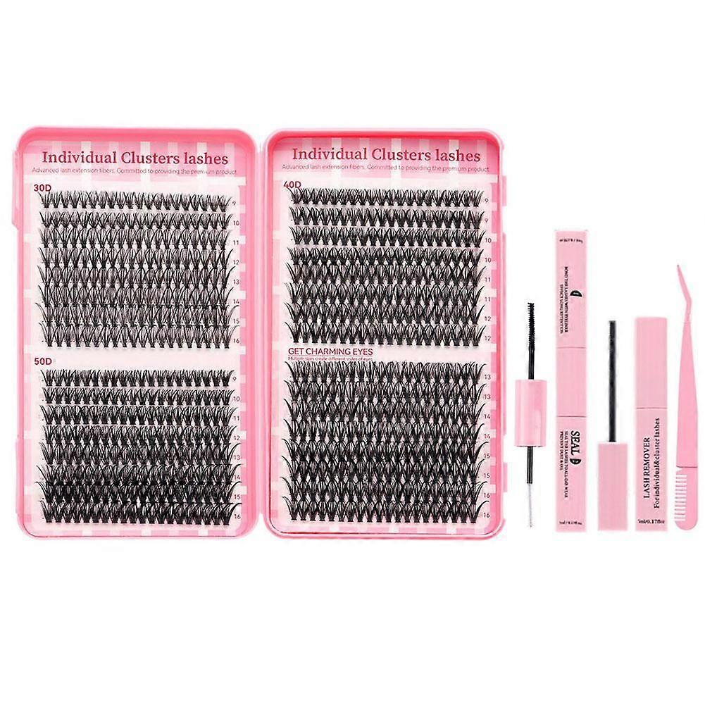 Eyelash Cluster Kit - 30D/40D/50D, With Case & Tools