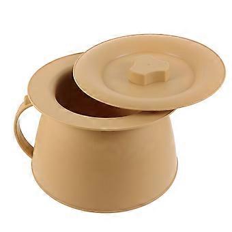 Kammertopf Kunststoff-Urineimer mit Deckel Tragbares Urinal Toilette Urineimer Bedpan Spucknapf