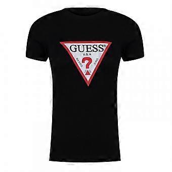 Guess Dame/Dame Logo Bomulds T-shirt
