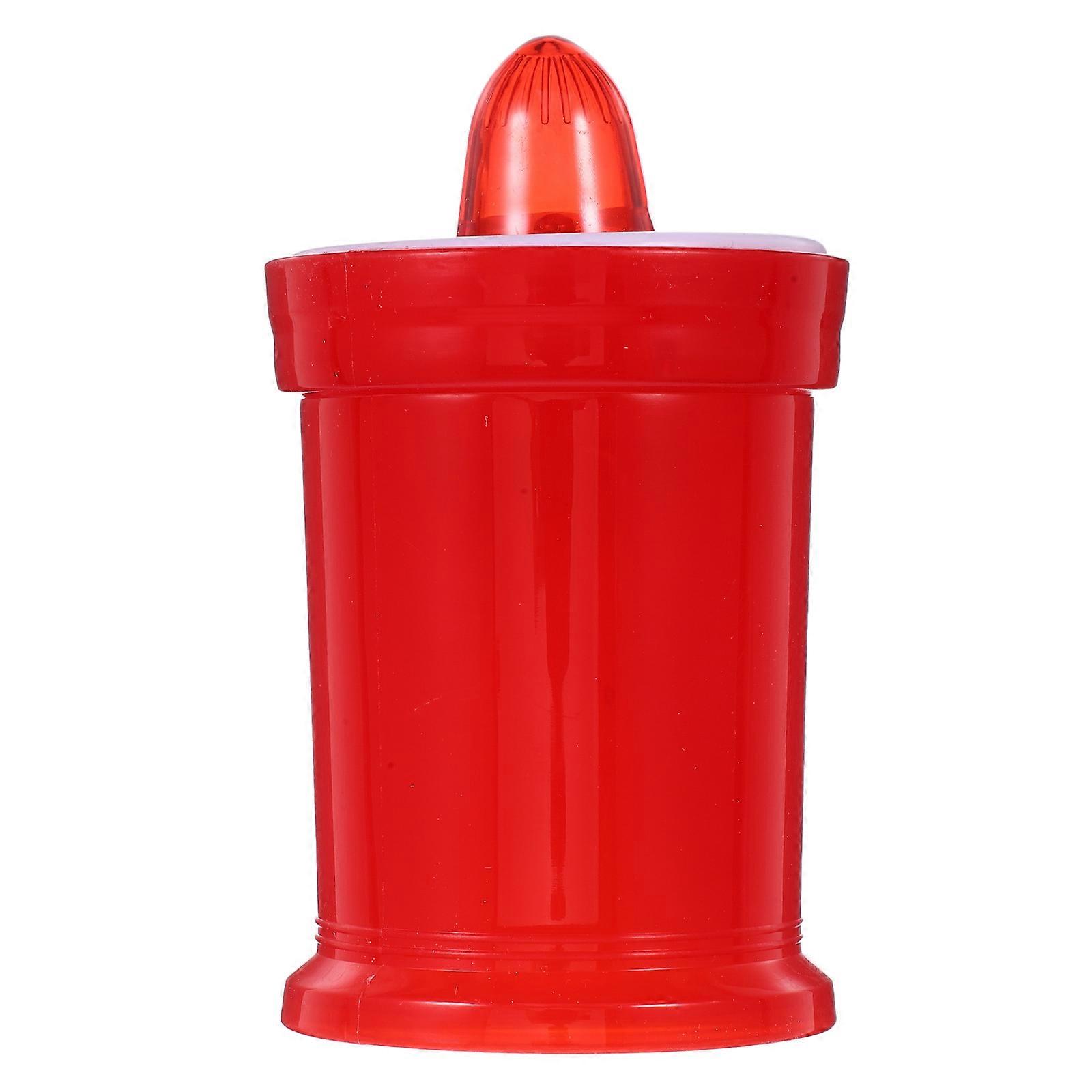 Electronic Candle LED Cemetery Light with Flickering Effect Red