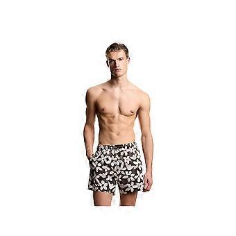 Maillot de bain Emporio Armani Flower Homme Marron