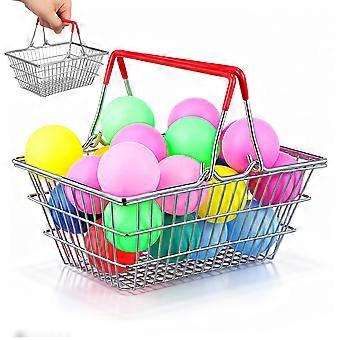 Creative Mini Shopping Basket Storage Basket Unique Mini Desktop Adornment