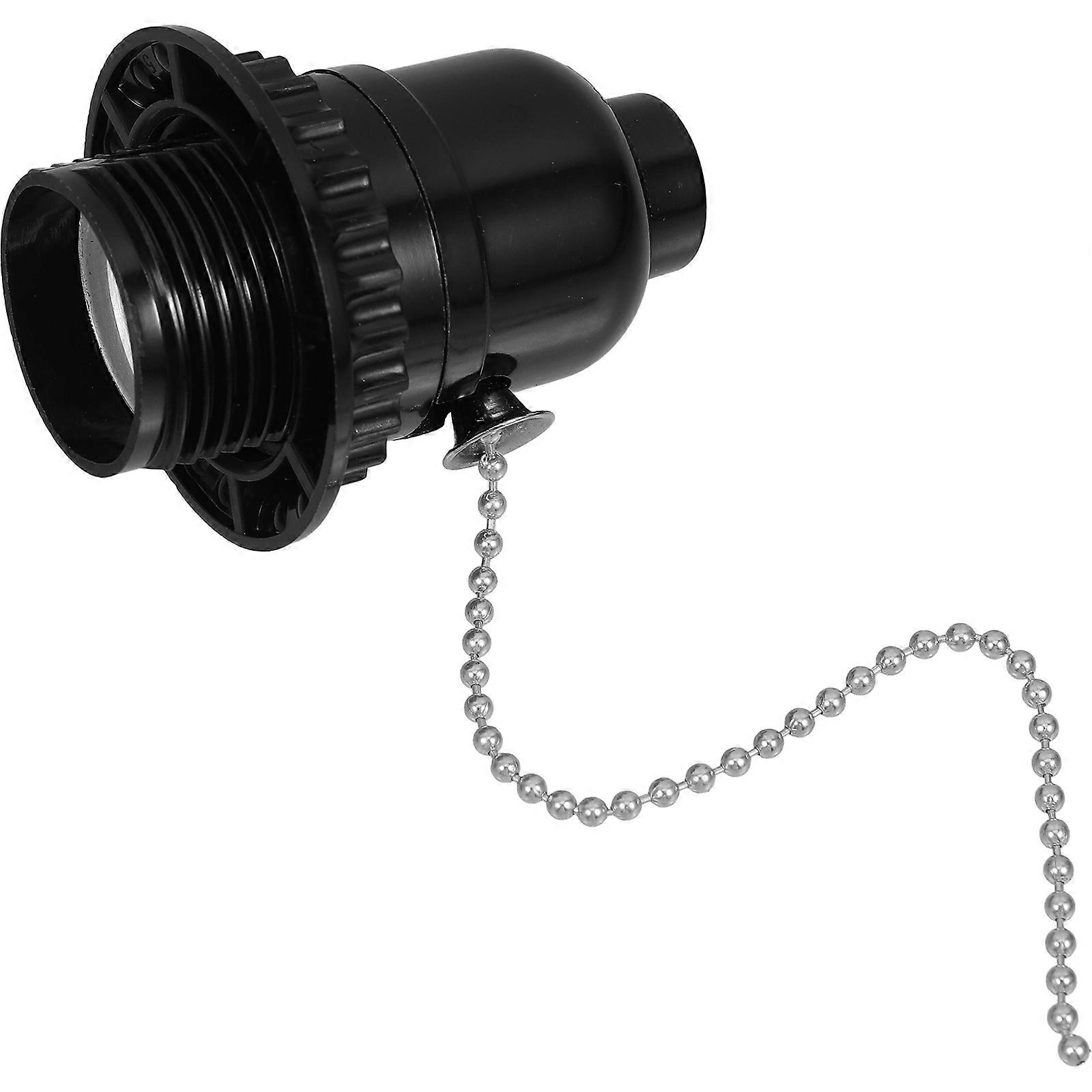 Pull Chain Light Fixture Pullswitch Lamp Holder Ceiling Light Socket Accessory E27 Lamp Holder with Pull Chain