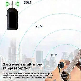 2.4G trådløst instrument mikrofon modtager med aftagelig sugekop til violin cello harmonika højttalere