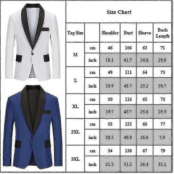 Men's One Button Blazer Suit