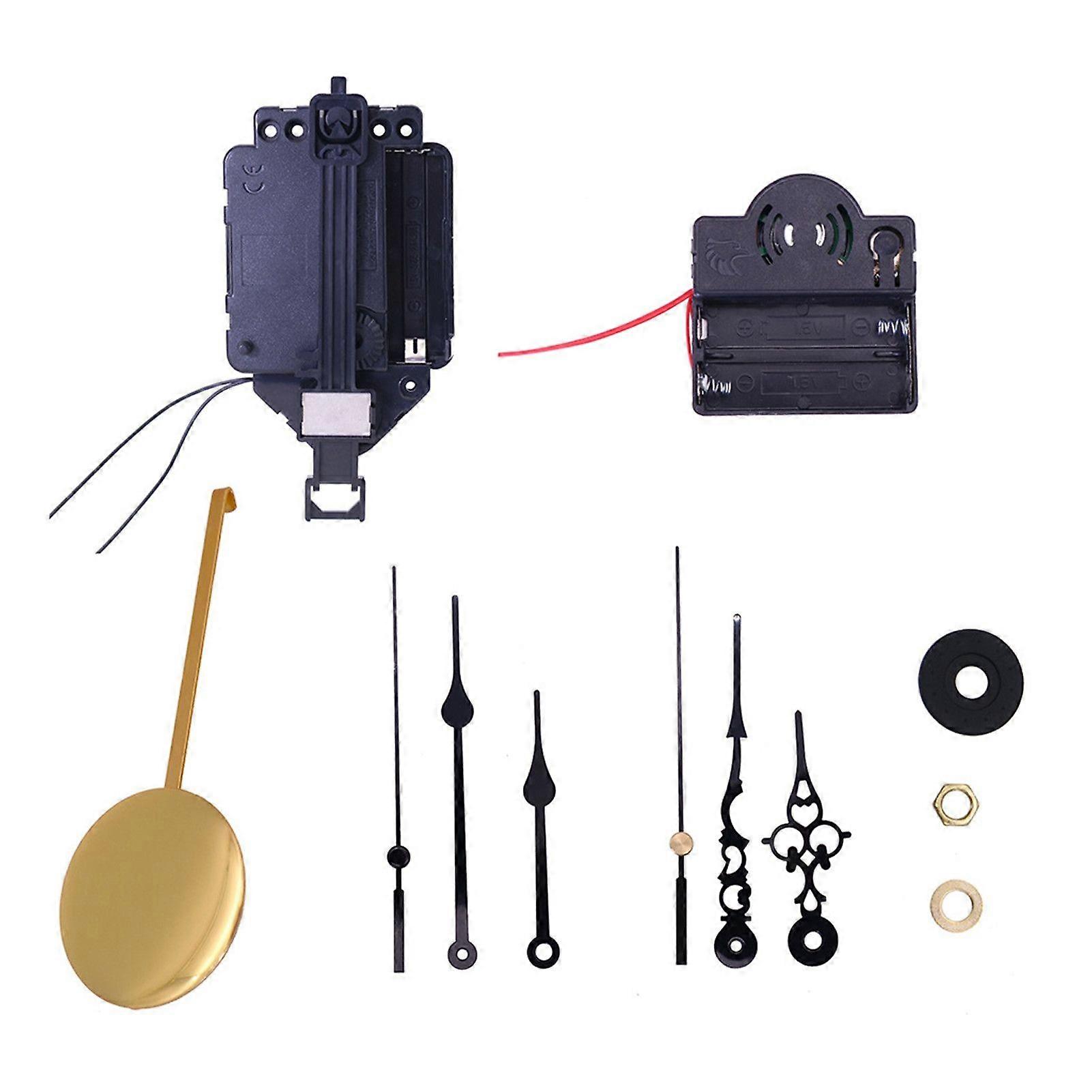 DIY Hourly Time Swing Movement Quartz Pendulum Trigger Clock Chime Music Box Kit