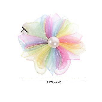 4pcs Haarspangen Kleine Mädchen Haarnadeln Blume Haarspangen Kinder Haarschmuck für Geburtstag Cosplay