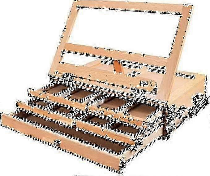 Adjustable tabletop easel with drawer