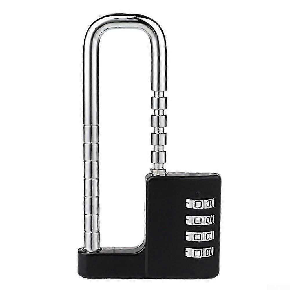 Adjustable Mechanical Cabinet Padlock, Secure Design (Black)