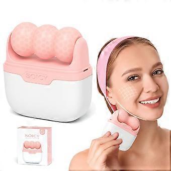 IJsroller voor gezicht en ogen, 2-in-1 verkoelende massager voor huidverzorging en verlichting van wallen.