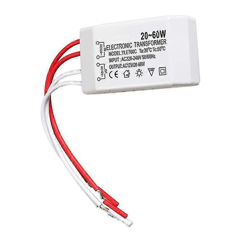 12v halogenlampe elektronisk transformatoradapterenhet - 20-60w spotlight