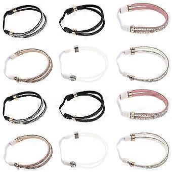 6 Paar High Heels Elastische Schuhbänder Abnehmbare Strass Schuhriemen für Sandalen Hausschuhe High Heel Lose Schuhe Zubehör