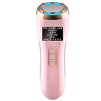 EMS Therapie Gesichtsmassagegerät LED Photon Haut Straffung Anti Aging Reiniger Hot Cool Behandlung Face Lifting