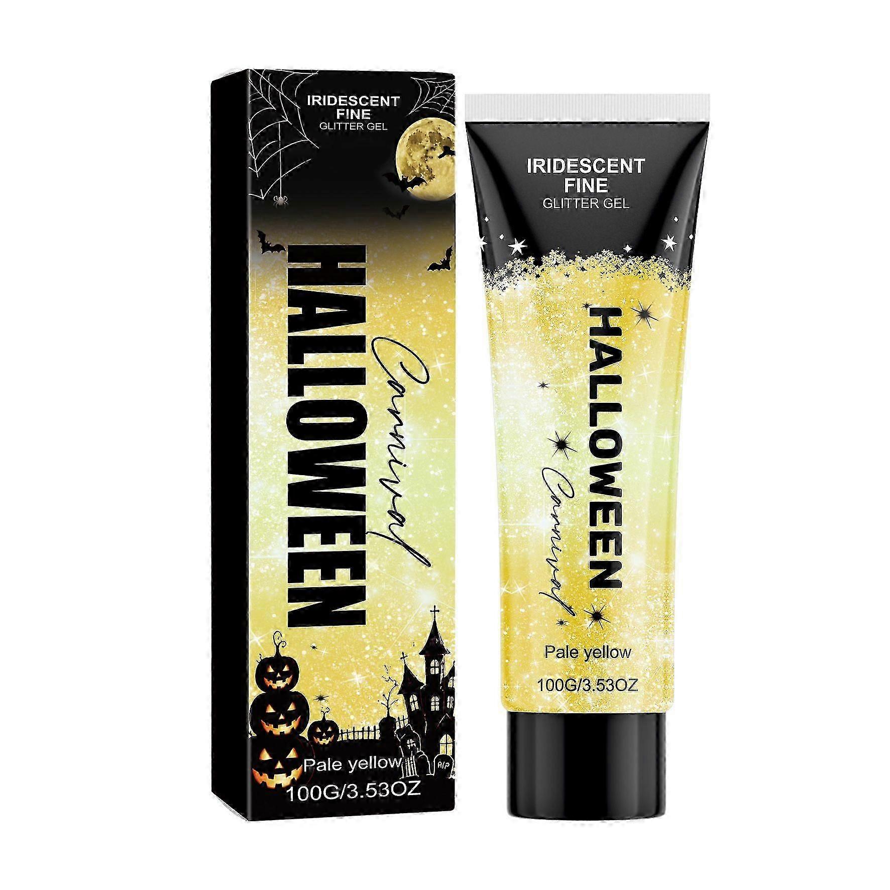 Halloween Glitter Gel  Pale Yellow Shimmer Makeup