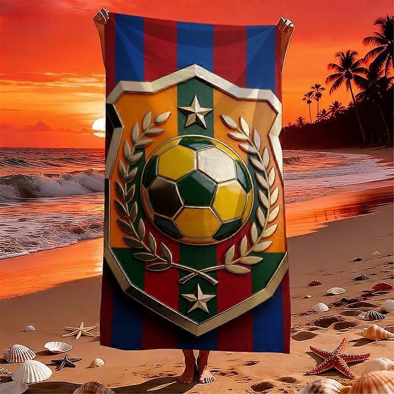 Serviette de plage à motif BAR+CE+LONG+FOOTBALL+CLUB40, ultra absorbante et de haute qualité, collection Nouvel An 2026, Comfor-Hasyg