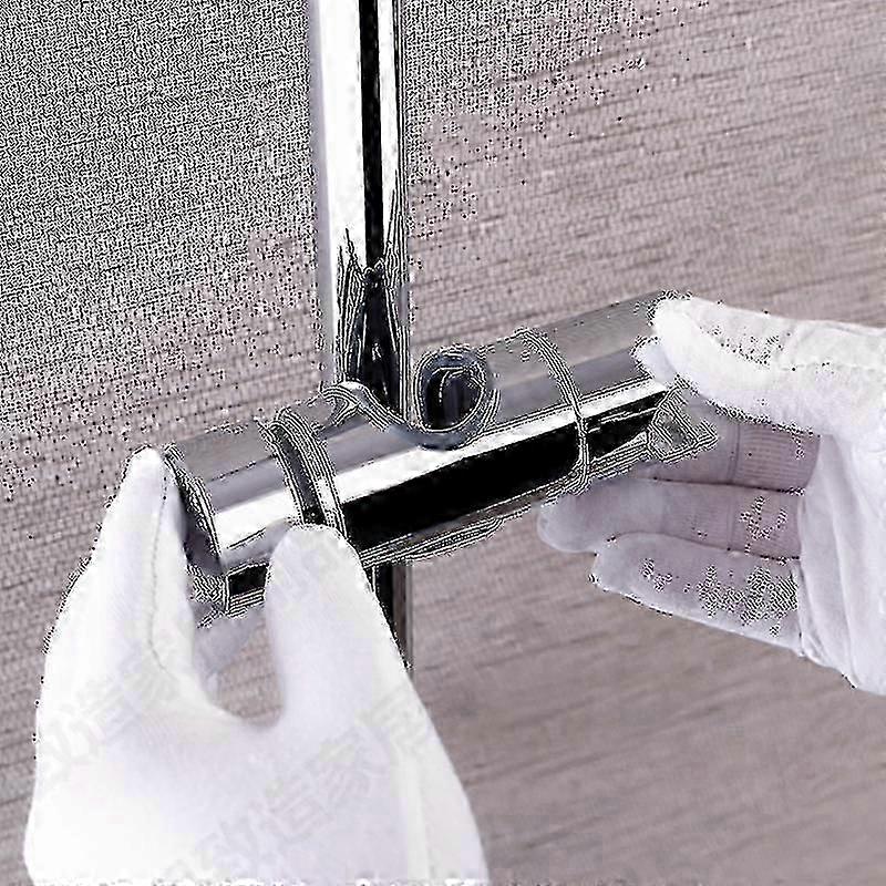 Replaceable Hand Shower Holder, Shower Head Holder, Chrome Abs (silver)