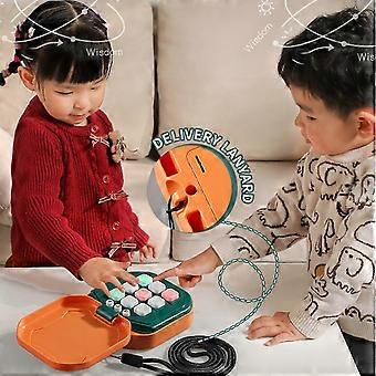 Interactively LED Screen Tabletop Game With 5 Adjustable Levels Durability Plastic Construction compatible with Various Ages Pink