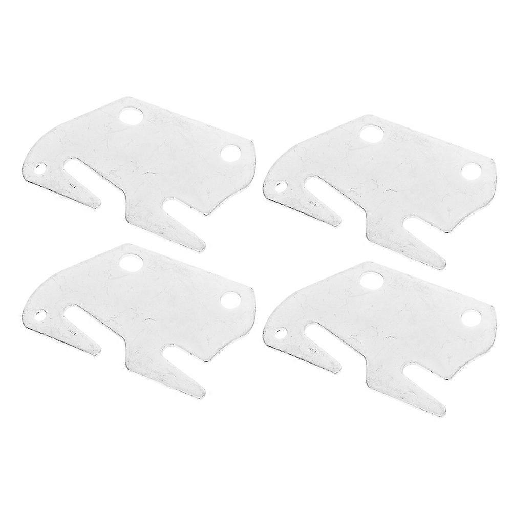 Silver Bed Rail Hardware Brackets for Headboard Support 20Pcs