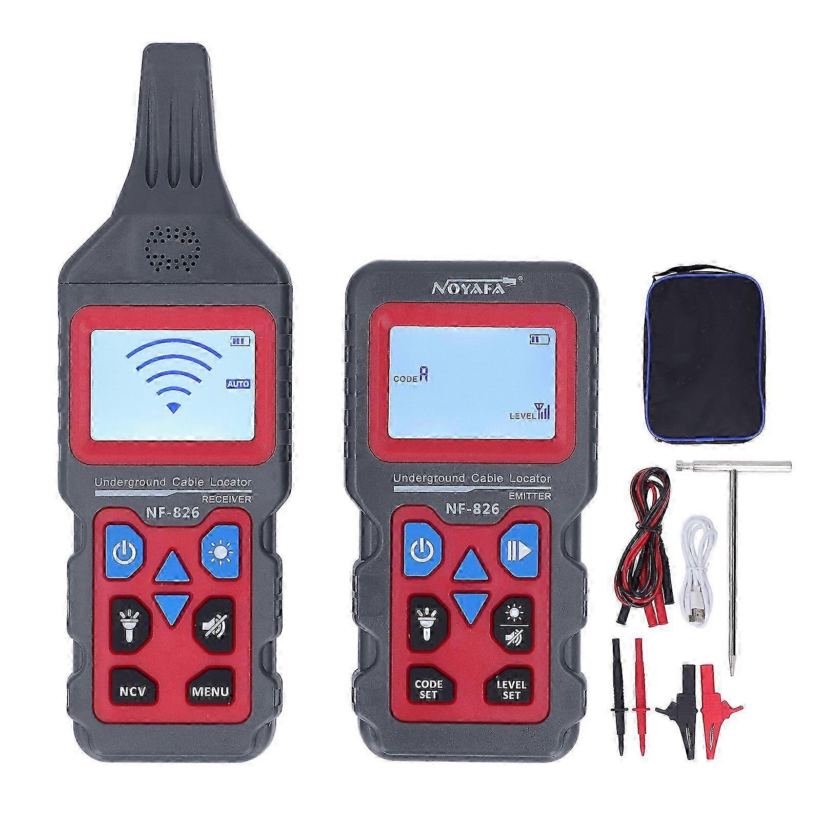 Underground Cable Tester Detector Locator LCD Function Display Bar Chart Electrician Wire Line Finder